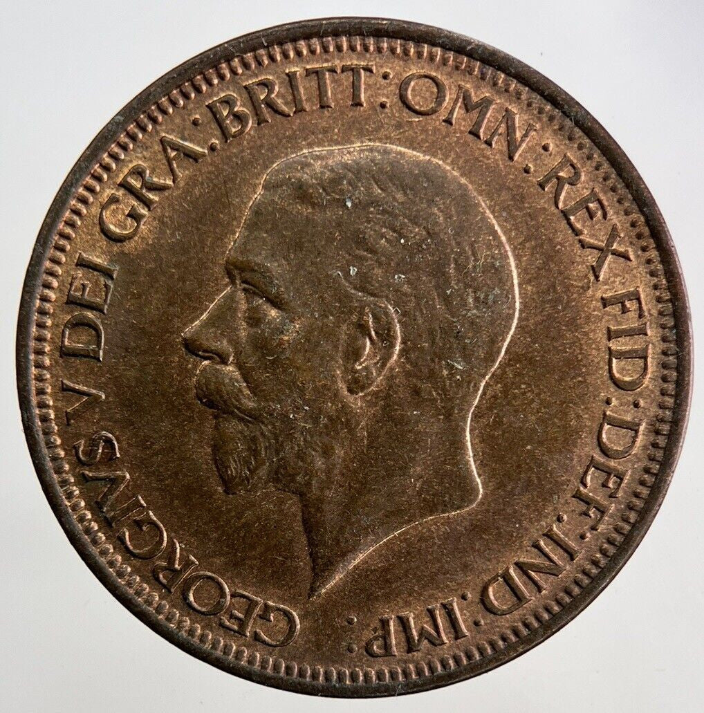 1929 George V Half-Penny Coin | Very High Grade