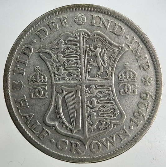 1929 George V Half-Crown Silver Coin | Fine Collectable Grade