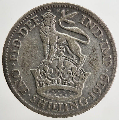 1929 George V One Shilling Silver Coin | Collectable Grade