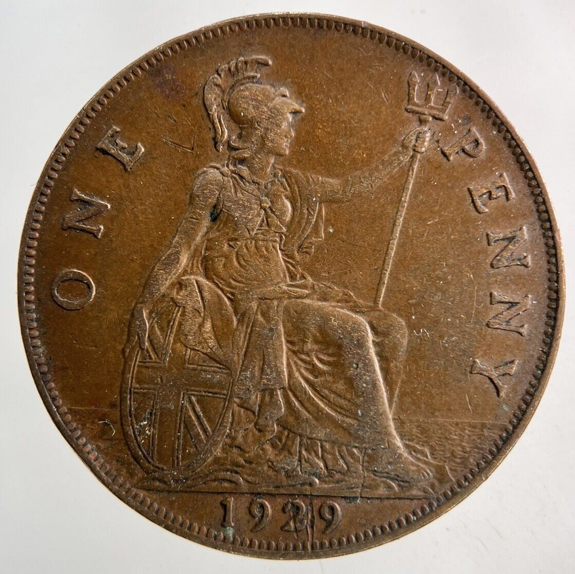 1929 George V One Penny Coin | Very High Grade