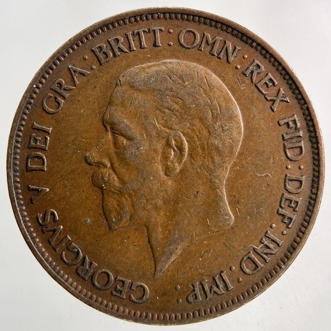 1929 George V One Penny Coin | Very High Grade