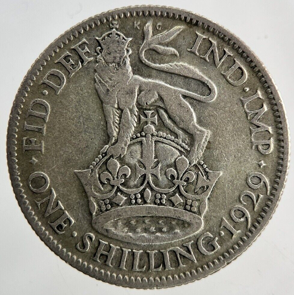 1929 George V Shilling Silver Coin | Collectable Grade