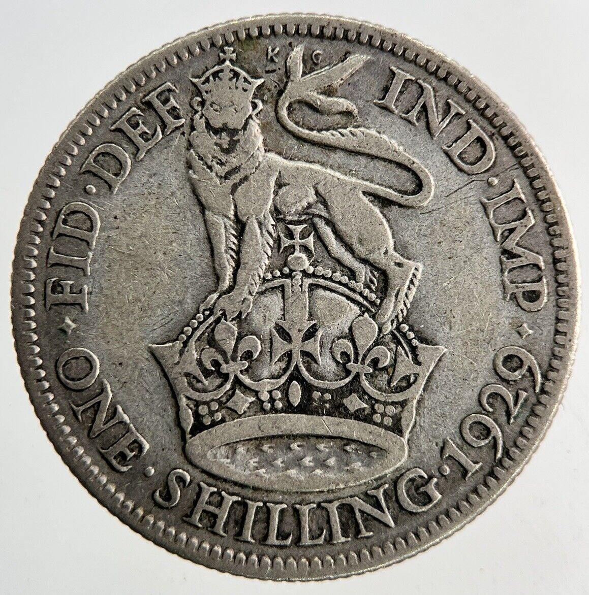 1929 George V Shilling Silver Coin | Collectable Grade
