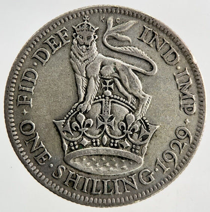 1929 George V Shilling Silver Coin | Fine Collectable Grade