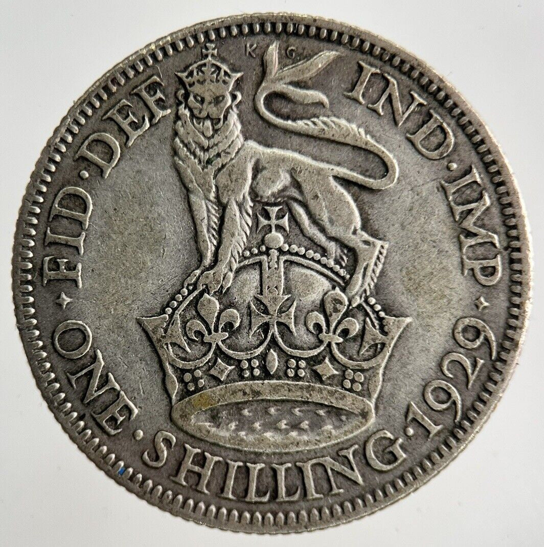1929 George V Shilling Silver Coin | Collectable Grade