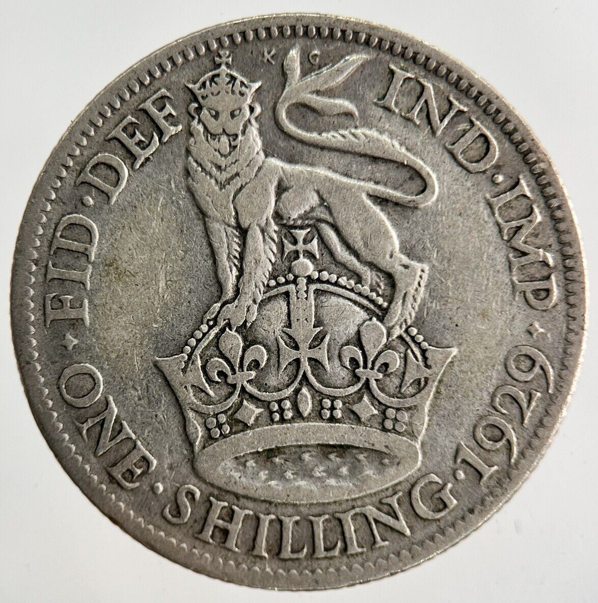 1929 George V Shilling Silver Coin | Collectable Grade