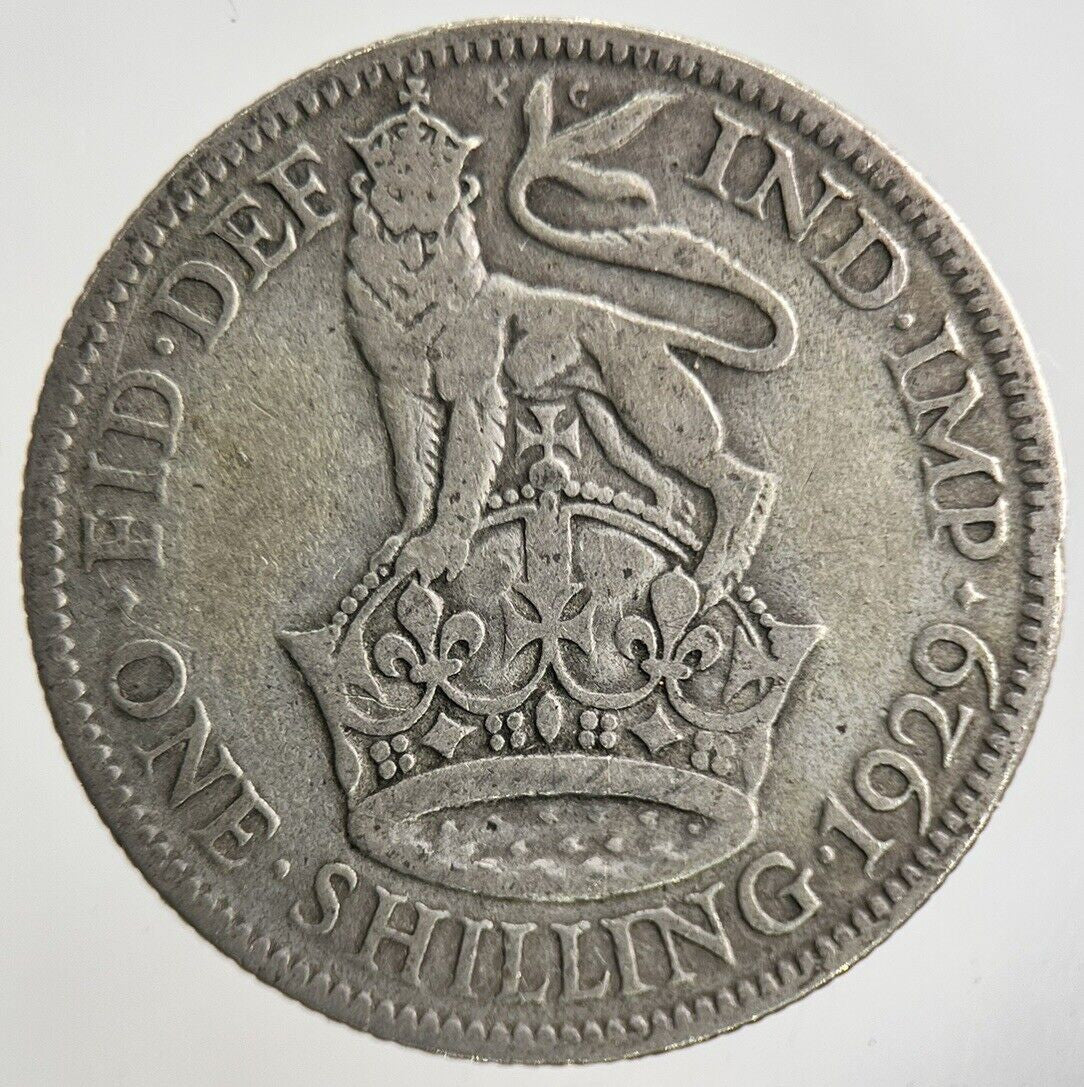 1929 George V Shilling Silver Coin | Collectable Grade