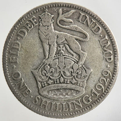 1929 George V Shilling Silver Coin | Collectable Grade