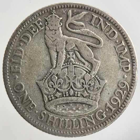 1929 George V Shilling Silver Coin | Collectable Grade