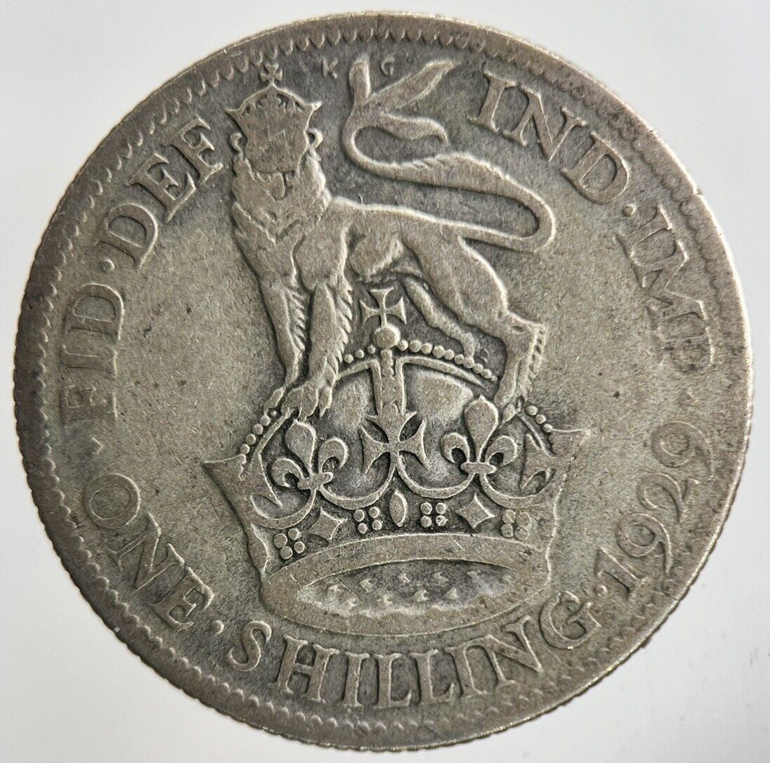 1929 George V Shilling Silver Coin | Collectable Grade