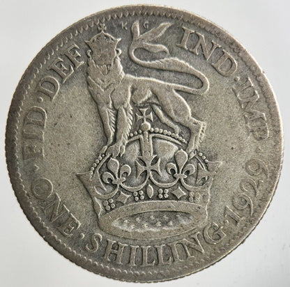 1929 George V Shilling Silver Coin | Collectable Grade