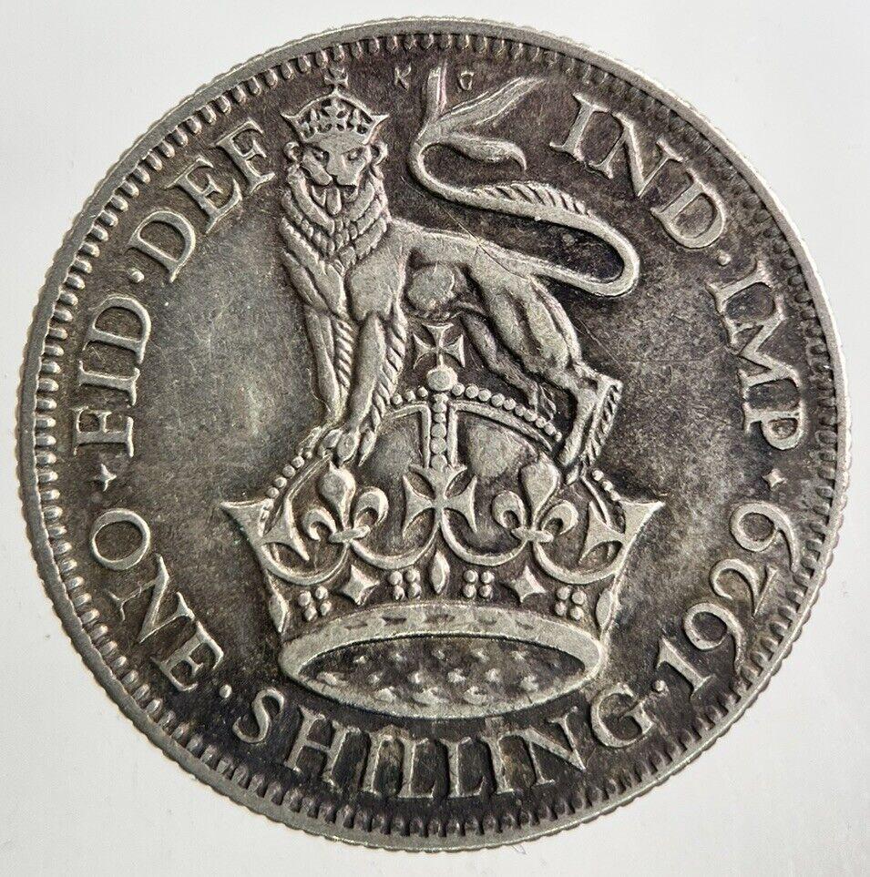 1929 George V One Shilling Silver Coin | Fine Collectable Grade