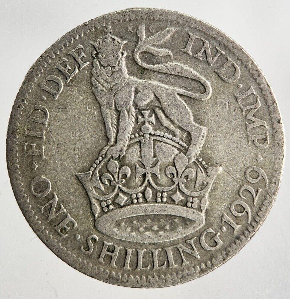1929 George V Shilling Silver Coin | Fair Grade