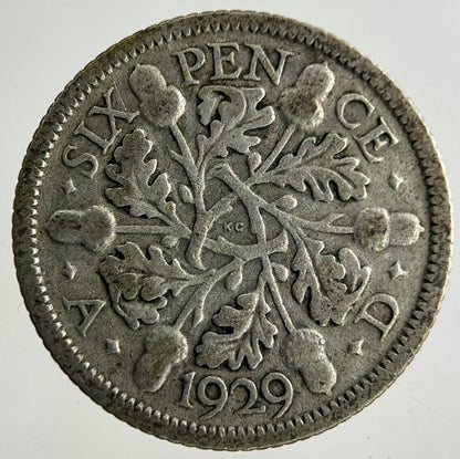 1929 George V Sixpence Silver Coin | Collectable Grade