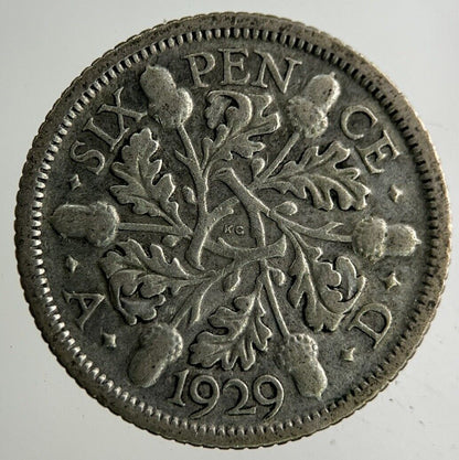 1929 George V Sixpence Silver Coin | Collectable Grade