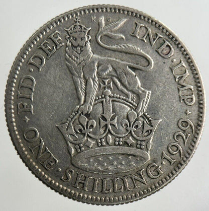1929 George V Shilling Silver Coin | Fine Collectable Grade