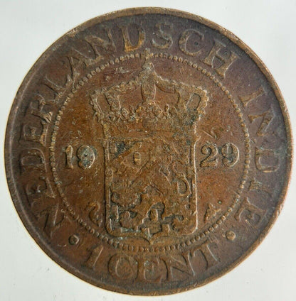 1929 Netherlands East Indies 1 Cent Coin | Fine Collectable Grade