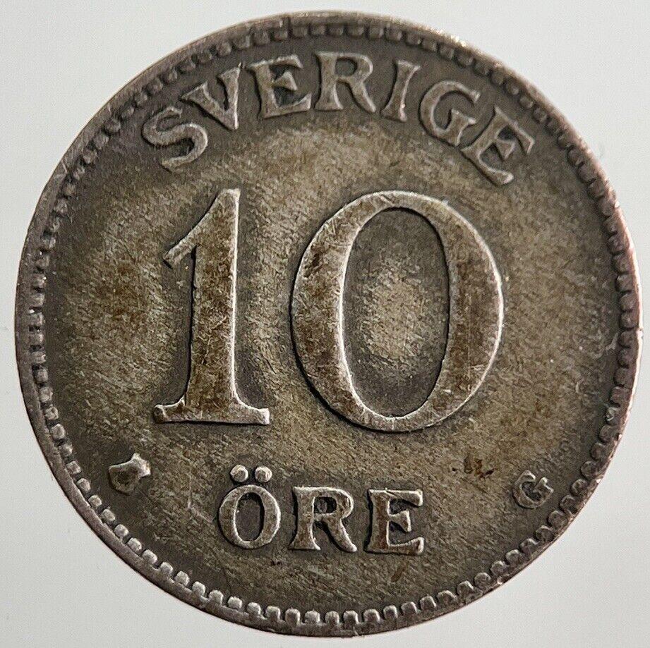 1929 Sweden 10 Ore Silver Coin | Collectable Grade | a7829