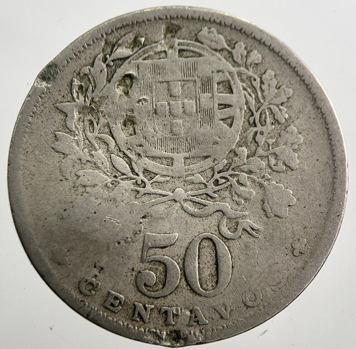 1929 Portugal 50 Centavos Coin | Fair Grade | a7896