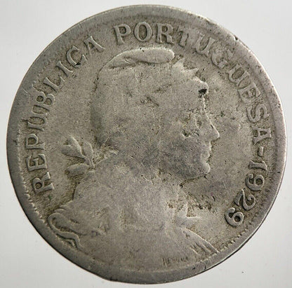 1929 Portugal 50 Centavos Coin | Fair Grade | a7896