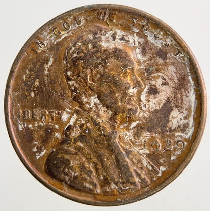 1929 US USA Lincoln Wheat One Cent Coin | Fine Collectable Grade