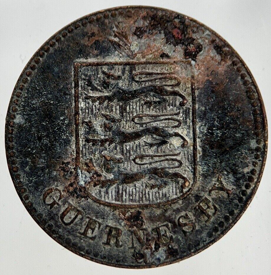 1929 Guernsey 1 Double Coin | Fine Collectable Grade