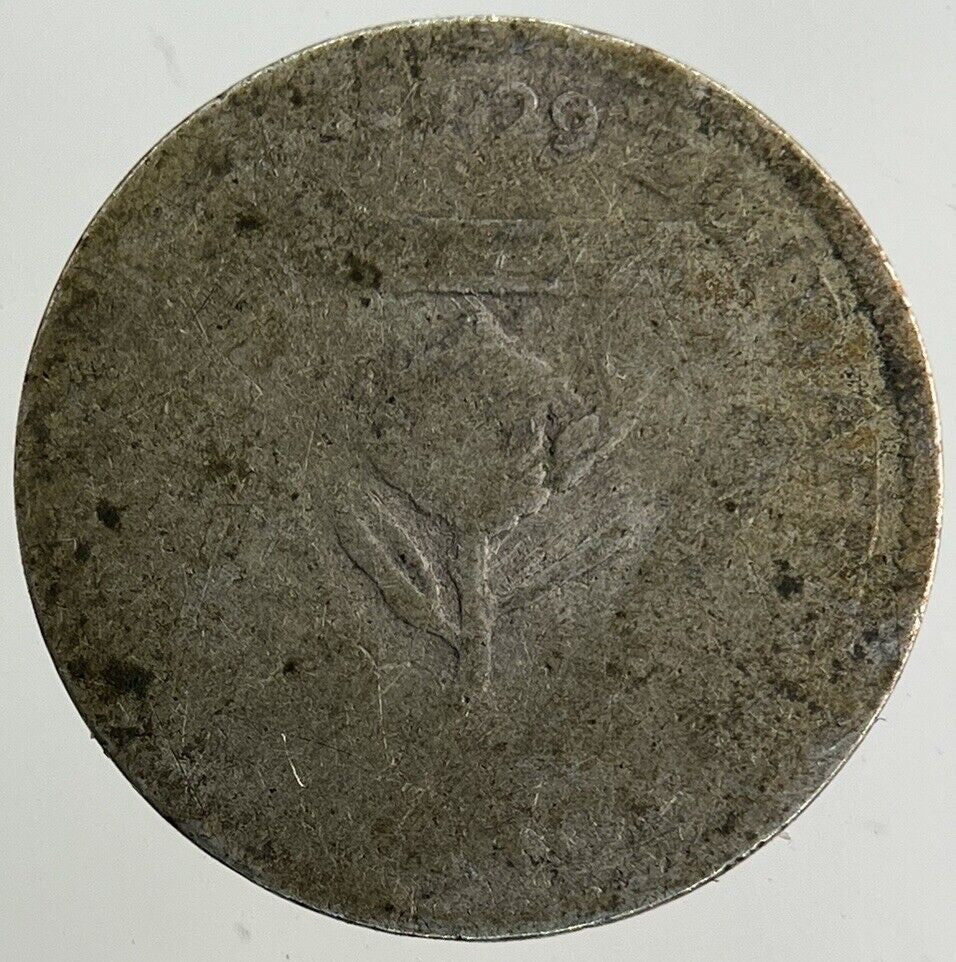 1929 South Africa Threepence Silver Coin | Worn Grade