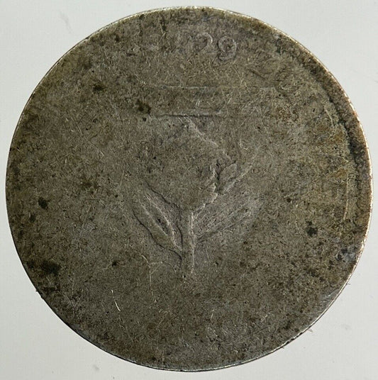 1929 South Africa Threepence Silver Coin | Worn Grade