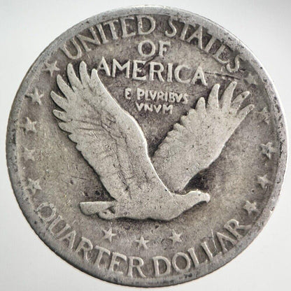 1929 US USA Standing Liberty Quarter Dollar Silver Coin | Fine Collectable Grade