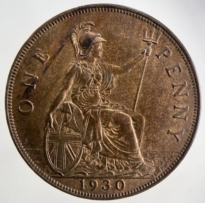 1930 George V One Penny Coin | Very High Grade