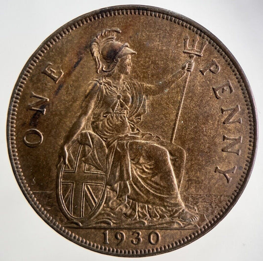 1930 George V One Penny Coin | Very High Grade