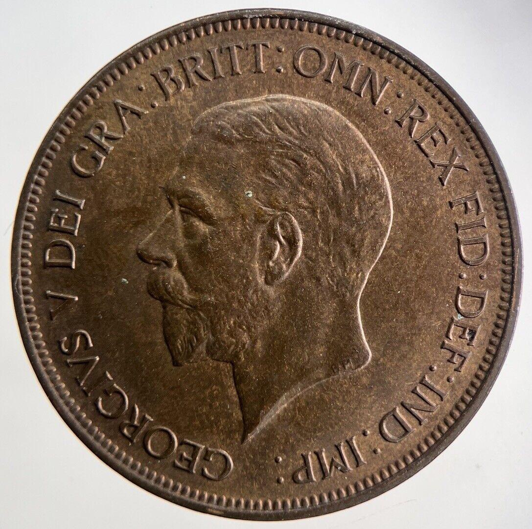 1930 George V One Penny Coin | Very High Grade