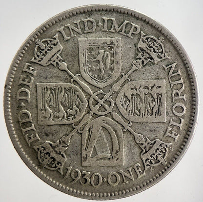 1930 George V Florin Silver Coin | Fine Collectable Grade