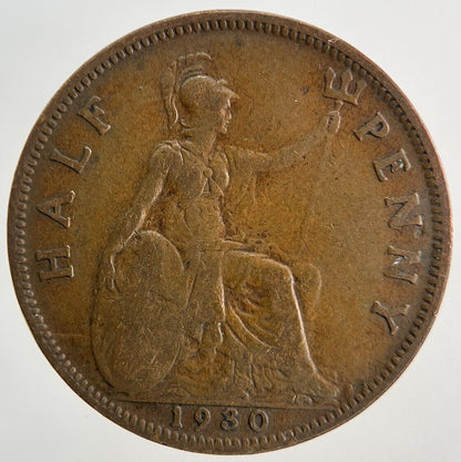1930 George V Half-Penny Coin | Collectable Grade