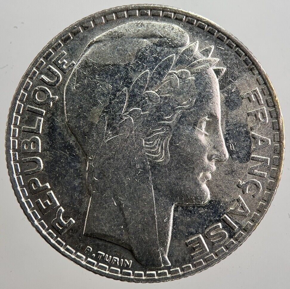 1930 France 10 Francs Silver Coin | Very High Grade