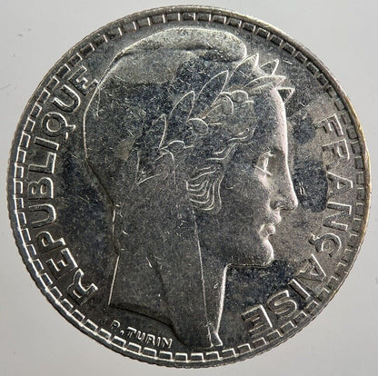 1930 France 10 Francs Silver Coin | Very High Grade