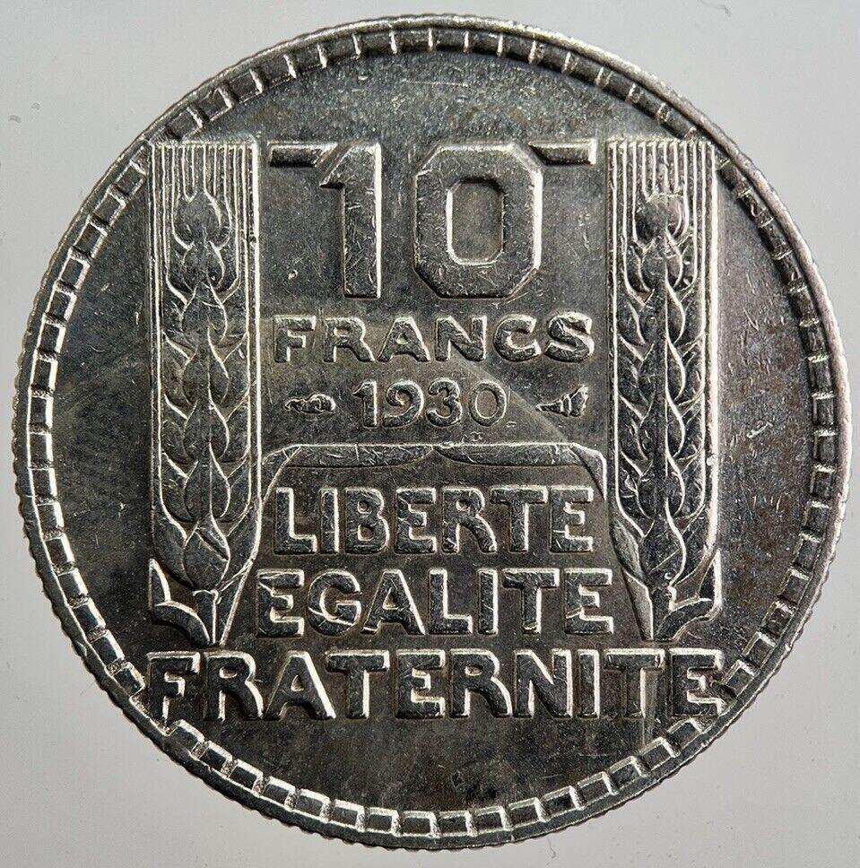 1930 France 10 Francs Silver Coin | Very High Grade