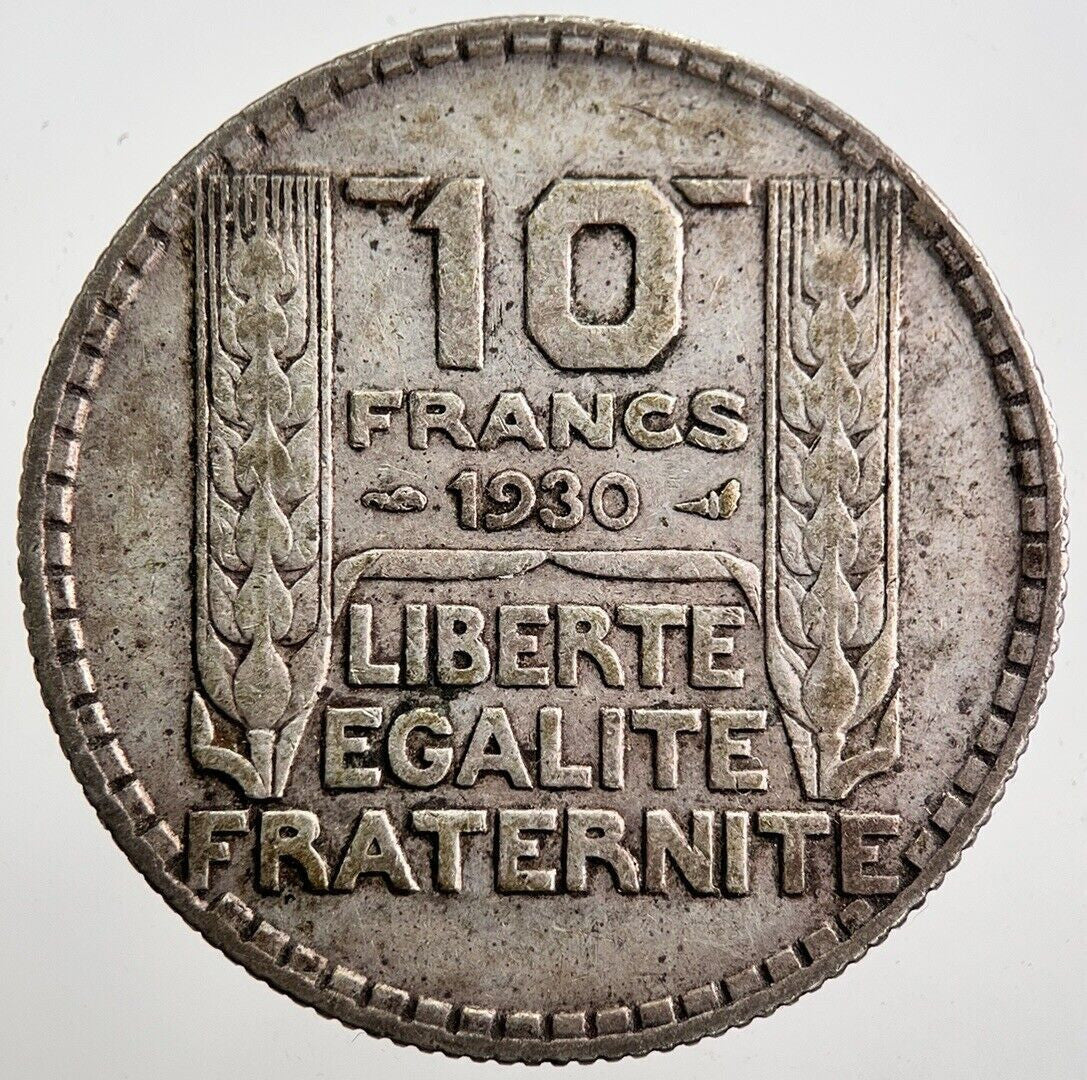 1930 France 10 Francs Silver Coin | Fine Collectable Grade
