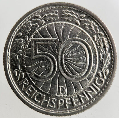 1930 Germany 50 Pfennig Coin | Fine Collectable Grade