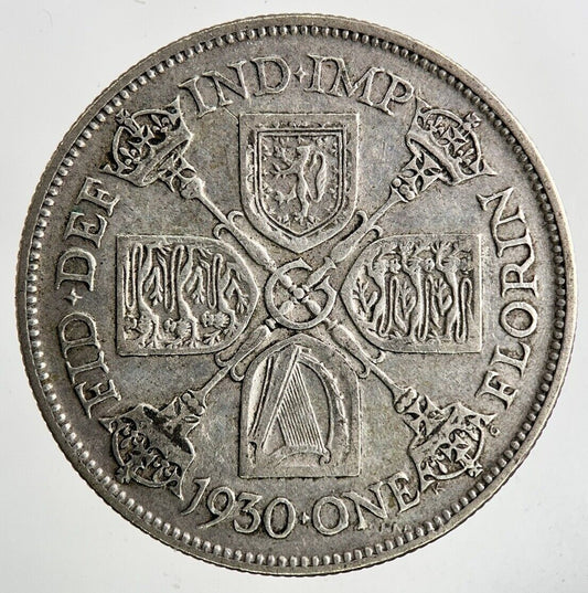 1930 George V Florin Silver Coin | Fine Collectable Grade
