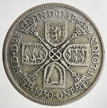 1930 George V Florin Silver Coin | Fine Collectable Grade