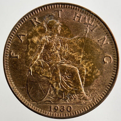1930 George V Farthing Coin | UNC Uncirculated Grade