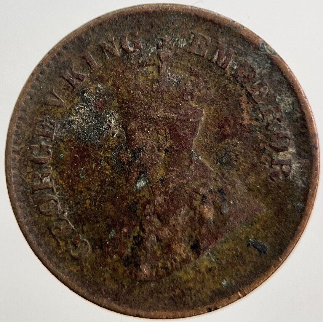 1930 India 1/2 Half Pice Coin | Collectable Grade | a1559