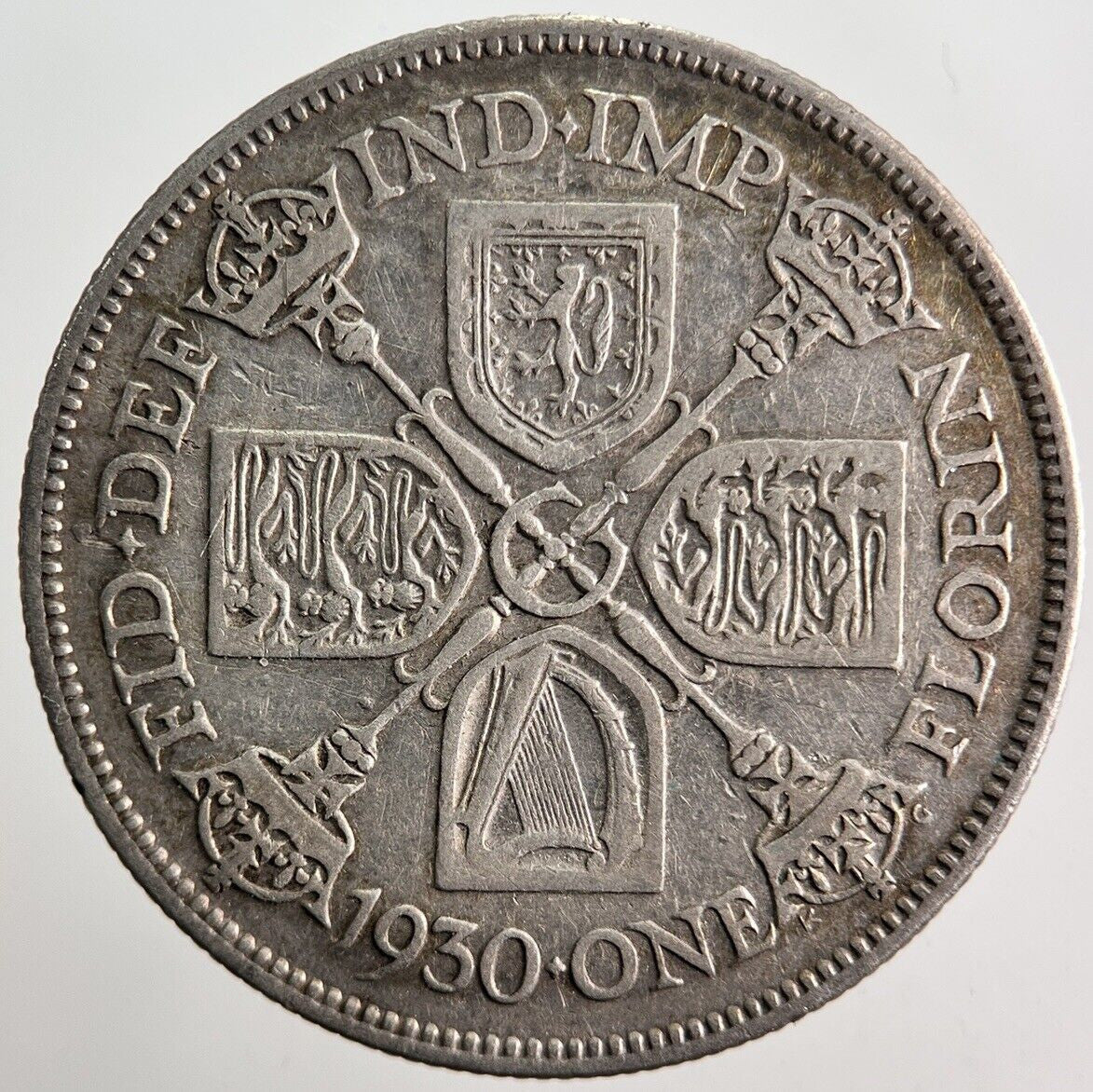 1930 George V Florin Silver Coin | Fine Collectable Grade