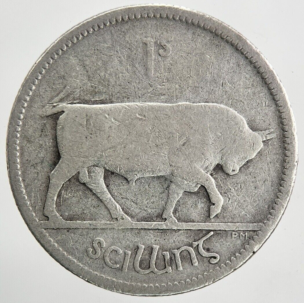 1930 Irish Shilling Silver Coin | Collectable Grade