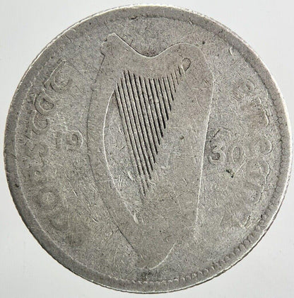1930 Irish Shilling Silver Coin | Collectable Grade