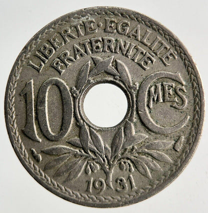 1931 France 10 Centimes Coin | Fine Collectable Grade