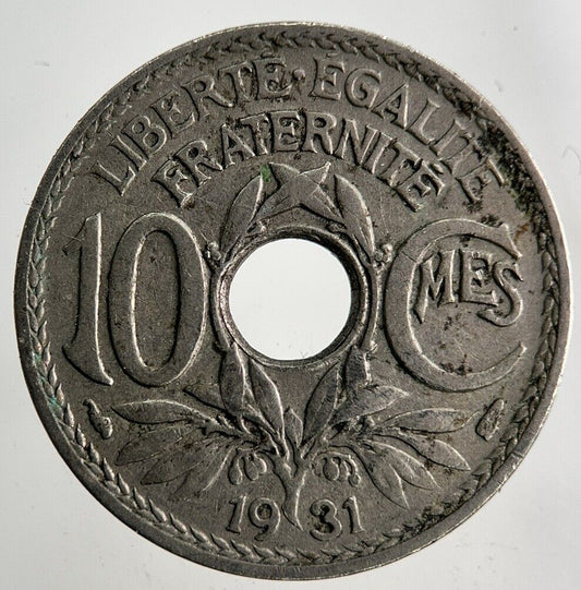 1931 France 10 Centimes Coin | Fine Collectable Grade
