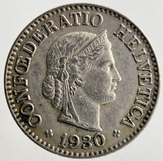 1930 Switzerland Swiss 10 Rappen Coin | Fine Collectable Grade