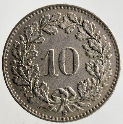 1930 Switzerland Swiss 10 Rappen Coin | Fine Collectable Grade